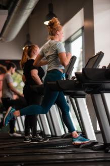 Lady on treadmill