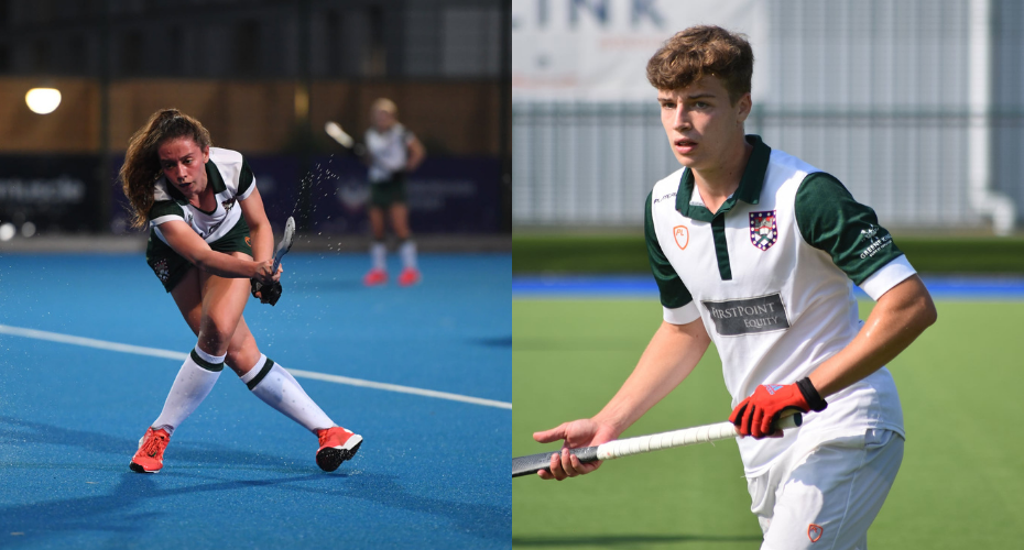 Martha Taylor and Rhys Bradshaw playing for EUHC