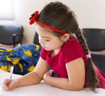 girl writing